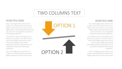 Two Options PowerPoint Infographic pptx design