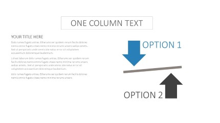 Two Options PowerPoint Infographic pptx design