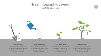 Tree Infographic Layout PowerPoint Infographic pptx design