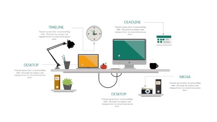 Desktop Layout PowerPoint Infographic pptx design