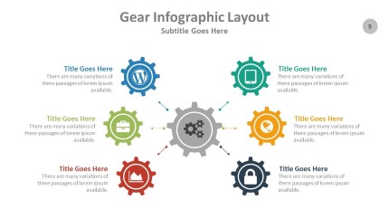 Gear Infographic Layout PowerPoint Infographic pptx design