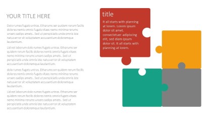 Puzzle PowerPoint Infographic pptx design