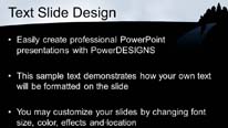 Animated Dark City Widescreen PowerPoint Template text slide design