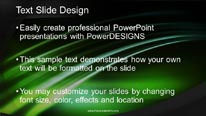Green Abstract Light Widescreen PowerPoint Template text slide design