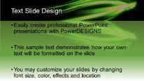 Light Stroke Green Widescreen PowerPoint Template text slide design