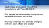Natural Blue Light Animated Widescreen PowerPoint Template text slide design