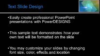 Spinning Rectangle Widescreen PowerPoint Template text slide design