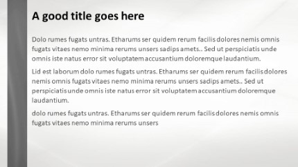 Waveform Flow Silver Widescreen PowerPoint Template text slide design