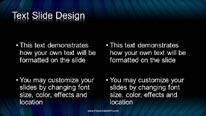 Abstract Blades Widescreen PowerPoint Template text slide design