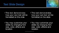 Spinning Rectangle Widescreen PowerPoint Template text slide design