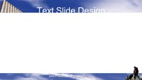 Climbing B Widescreen PowerPoint Template text slide design