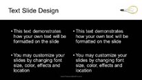 Creative Idea White Widescreen PowerPoint Template text slide design