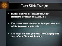 Animated Gothic PowerPoint Template text slide design