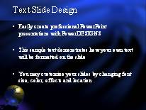 Animated Deep Blue PowerPoint Template text slide design