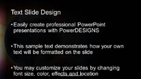 Multi Glow Globe Widescreen PowerPoint Template text slide design