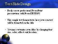 Animated Deep Blue PowerPoint Template text slide design