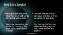 Labled World Widescreen PowerPoint Template text slide design