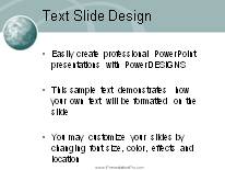 Animated Wire Wave Teal PowerPoint Template text slide design