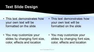 Keynote Effect - Dust Cloud Gradient PowerPoint Template text slide design