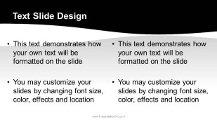 Keynote Effect - Dust Cloud Wave PowerPoint Template text slide design