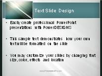 Animated Rising Swish Border Dark PowerPoint Template text slide design