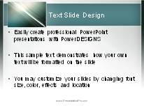 Animated Rising Swish Border Light PowerPoint Template text slide design
