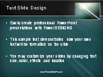 Animated Rising Swish Frame Dark PowerPoint Template text slide design