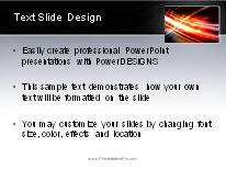 Animated Streak On Black Frame Light PowerPoint Template text slide design