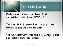 Animated Rising Swish Border Light PowerPoint Template text slide design