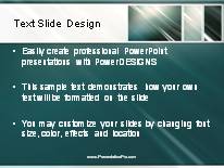 Animated Rising Swish Tribox Dark PowerPoint Template text slide design