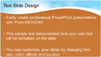 Day Shower Orange Widescreen PowerPoint Template text slide design