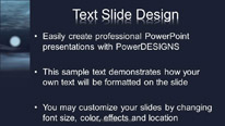 Night Clouds Widescreen PowerPoint Template text slide design