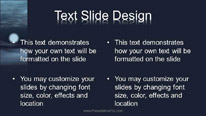 Night Clouds Widescreen PowerPoint Template text slide design