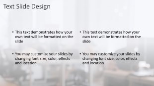 Busy Office Widescreen PowerPoint Template text slide design