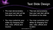 Cross Purple Widescreen PowerPoint Template text slide design