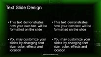 Digital Ticker Widescreen PowerPoint Template text slide design