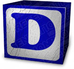 Download block d blue PowerPoint Graphic and other software plugins for Microsoft PowerPoint