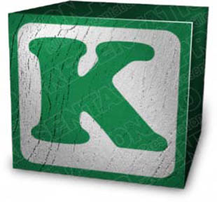 Download block k green PowerPoint Graphic and other software plugins for Microsoft PowerPoint
