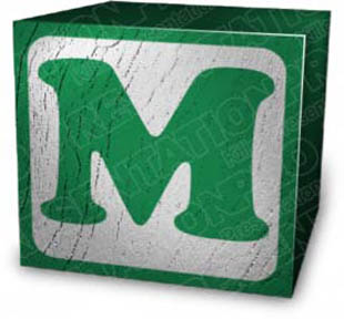 Download block m green PowerPoint Graphic and other software plugins for Microsoft PowerPoint