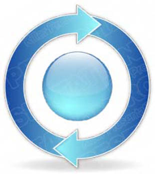 Download arrowcycle a 2light blue PowerPoint Graphic and other software plugins for Microsoft PowerPoint