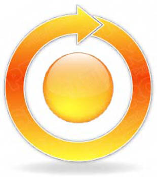 Download arrowcycle a 1orange PowerPoint Graphic and other software plugins for Microsoft PowerPoint
