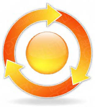 Download arrowcycle a 3orange PowerPoint Graphic and other software plugins for Microsoft PowerPoint