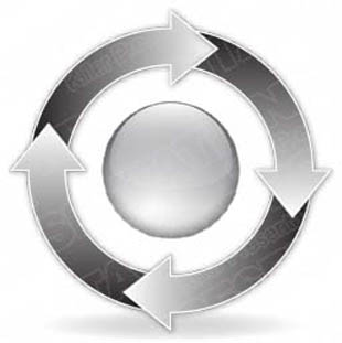 Download arrowcycle a 4gray PowerPoint Graphic and other software plugins for Microsoft PowerPoint