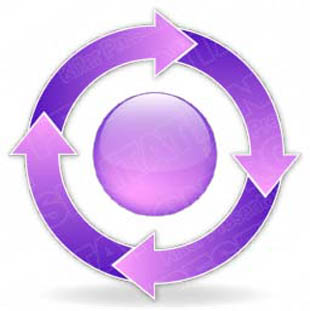 Download arrowcycle a 4purple PowerPoint Graphic and other software plugins for Microsoft PowerPoint