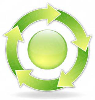 Download arrowcycle a 5green PowerPoint Graphic and other software plugins for Microsoft PowerPoint