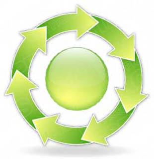 Download arrowcycle a 7green PowerPoint Graphic and other software plugins for Microsoft PowerPoint