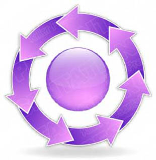 Download arrowcycle b 7purple PowerPoint Graphic and other software plugins for Microsoft PowerPoint