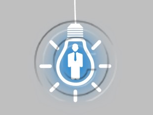 Business light bulb PowerPoint Template text slide design