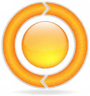 Download ChevronCycle A 2Orange PowerPoint Graphic and other software plugins for Microsoft PowerPoint