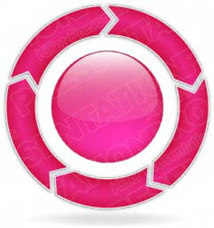 Download ChevronCycle A 5Pink PowerPoint Graphic and other software plugins for Microsoft PowerPoint